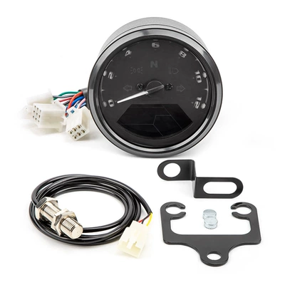 fuel meter with bracket, tachometer