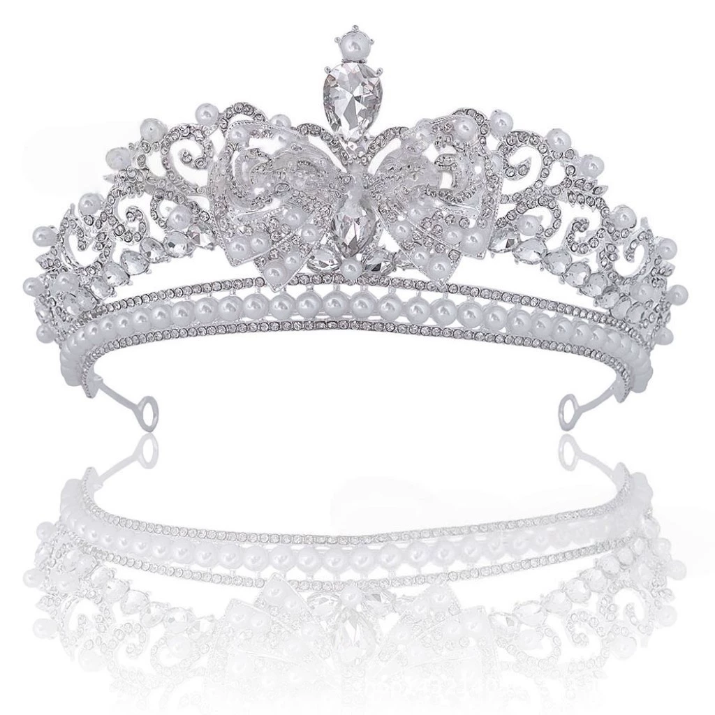 Cute creative crown with bow for bride, accessories, new collection