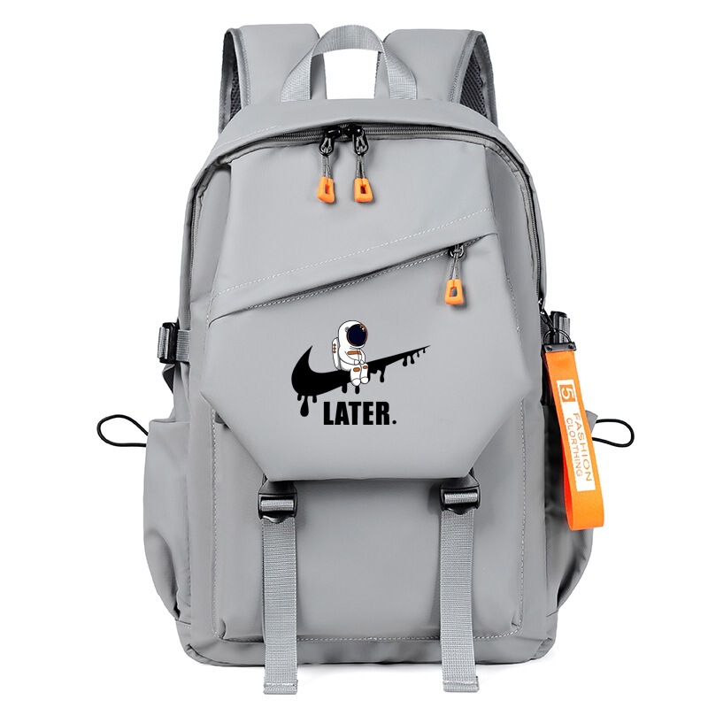 Co-Branded Astronaut Backpack Men's Casual Travel Backpack Junior High School and High School College Student School Bag Computer Bag