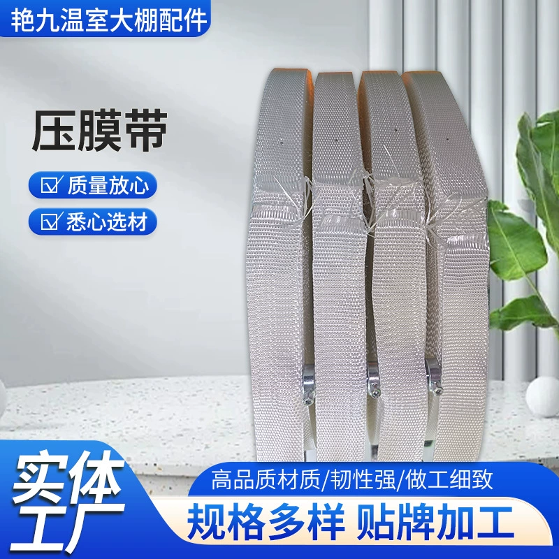 Фабрика оптовая продажа теплицы фитинги линии пленки плоский ремень утолщения фиксированный ремень белый полиэстер ветрозащитный ремень