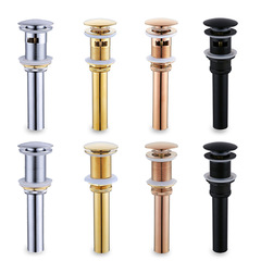 白色面盆下水器按壓式大彈跳下水衛生間洗手盆防臭下水管漏水器