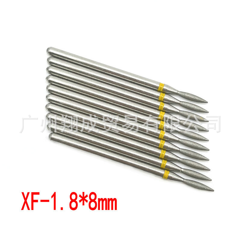 10 unids Amazon Venta caliente nail art carborundum pulido traje uñas descarga taladro piel muerta eliminación diamante Taladro