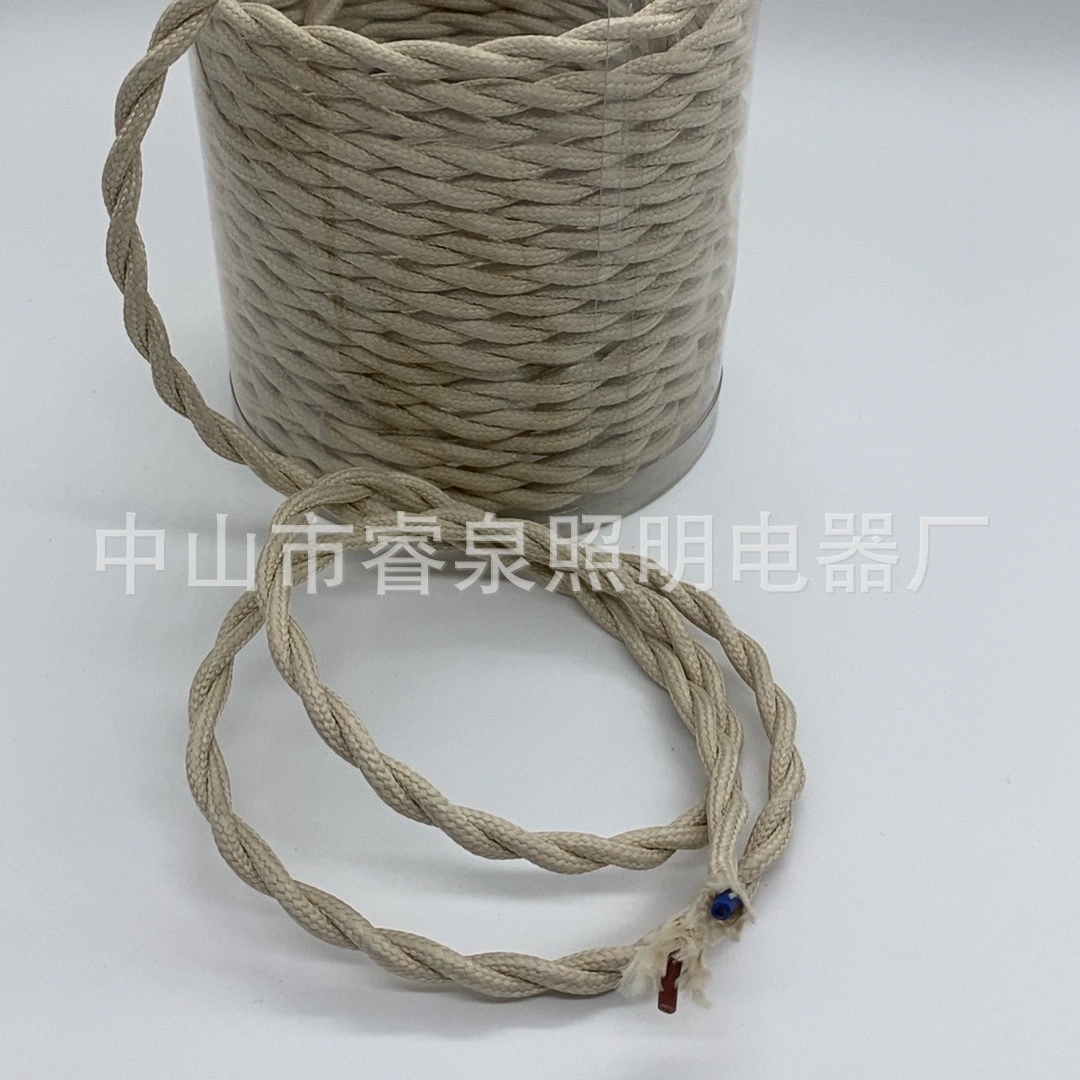 Woven lights, ceiling lamp, retro power cable, wholesale, handmade