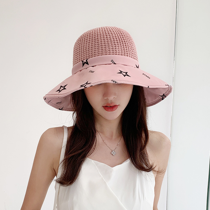 fashion solid color big brim woven straw hat fisherman hatpicture1