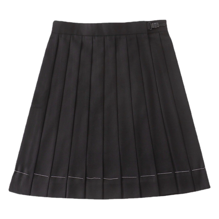Униформа JK [плиссированная юбка] православная Униформа JK Однотонная юбка для студентов с высокой талией японская длинная юбка Топ для студентов плохая юбка