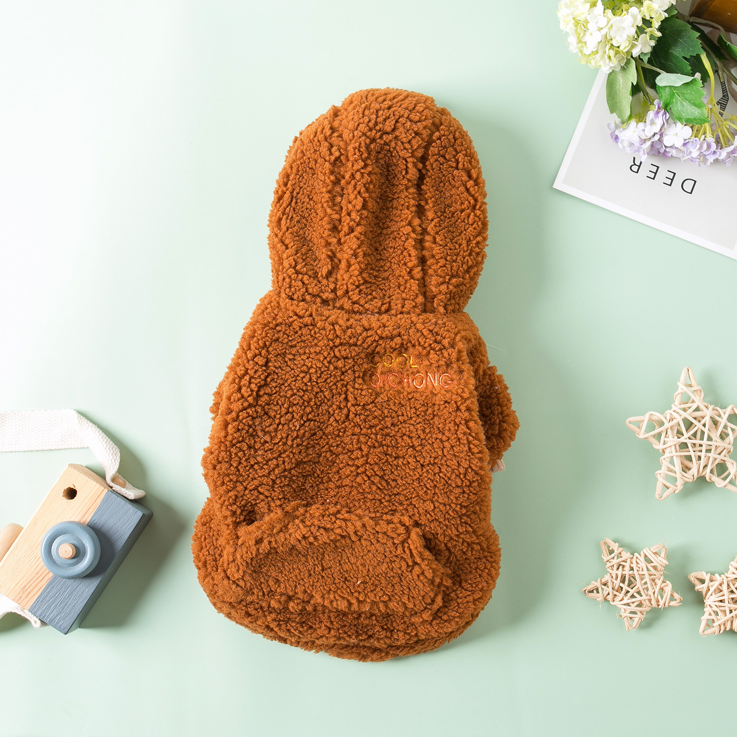 Double Layer Plush Pet Clothes 4