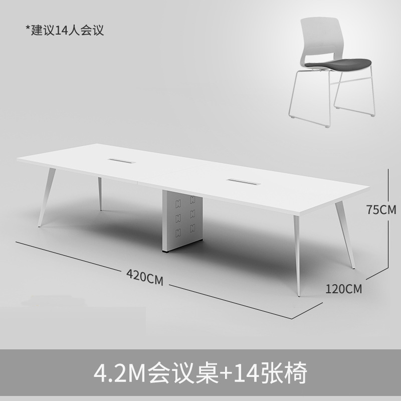 Mesa de 4,2 metros + 14 sillas