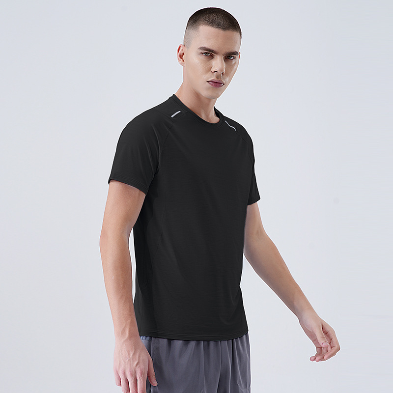 Camiseta Deportiva de Manga Corta para Hombre, Estilo Informal, para Verano 2025, Cuello Redondo, para Deportes al Aire Libre, Fitness y Running
