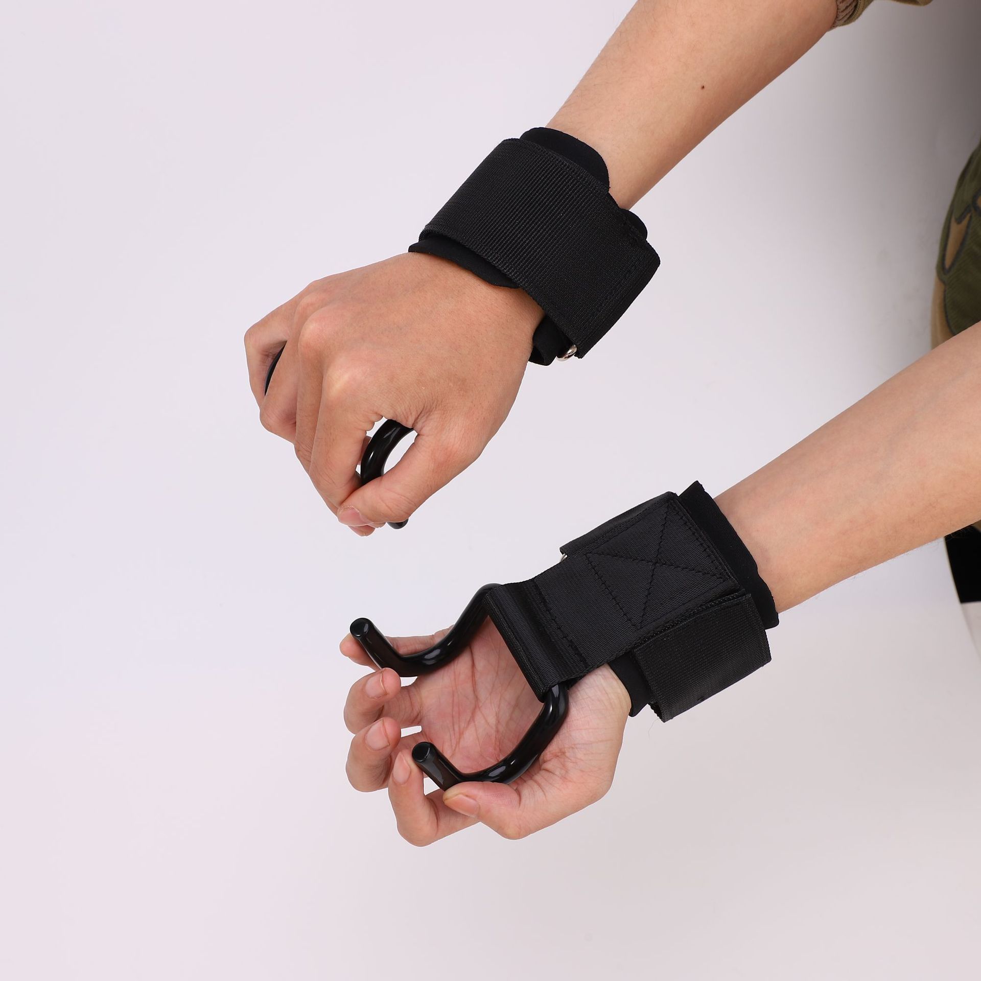 Wrist Guard Non-slip Booster Hook Pull-up Training Hand Guard Grip Strength Wrist Guard Pull Strap Booster Band Booster Hook Weightlifting Hook
