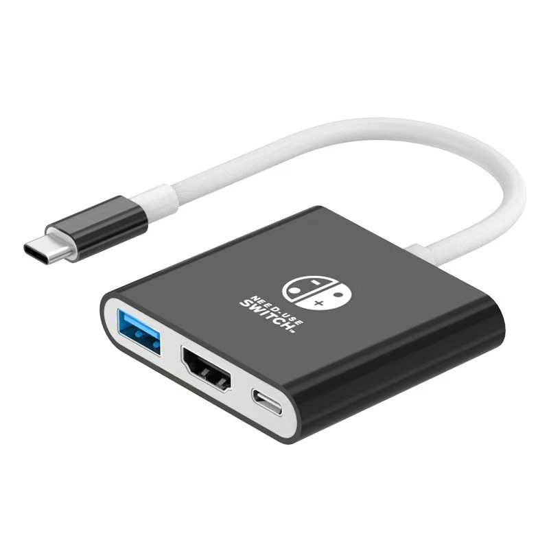 スイッチドッキングステーション TYPE to HDMI スリーインワンドッキングステーション 4Kスクリーン投影 同時ディスプレイアダプターハブ HUB|undefined