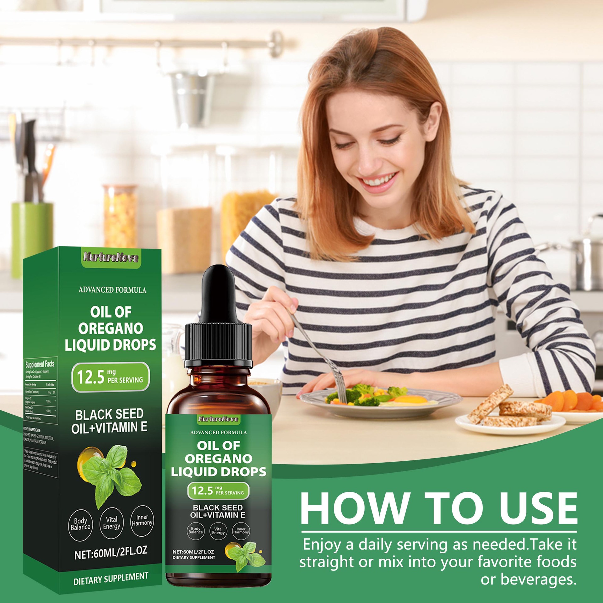 外贸出口牛至油液体滴剂oil of oregano liouid liquid 60ml可O E