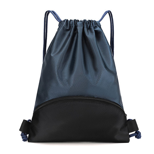 in stock Drawstring Backpack Waterproof Oxford Cloth Student Sports Bag Basketball Bag Simple Backpack Marathon Event Bag