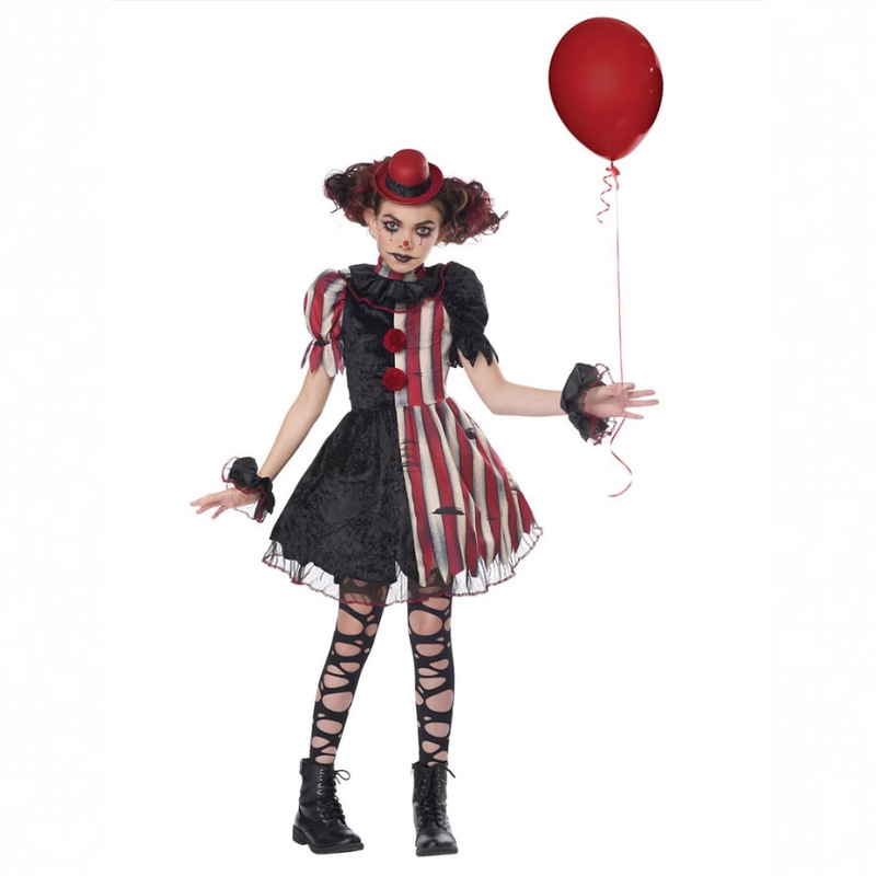 万圣节惊悚回魂小丑cosplay马戏团戏服派对聚会搞怪装扮演出服装|undefined
