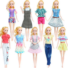 30厘米新衣贝洋娃娃衣服裙子套装女孩儿童过家家外贸玩具现货批发