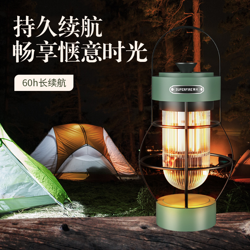 Shenhuo T52 gancho de manija camping led multifunción carga tienda portátil atmósfera campamento luces de camping al por mayor