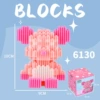Internet celebrity's best-selling model, sitting pink orange violent bear