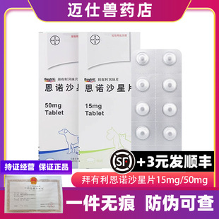Baili Flavor Tablets Enrofloxacin Tablets for Dogs and Cats 15Mg 50Mg Urinary Tract Skin Infection