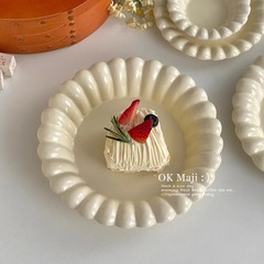 高颜値陶磁器皿料理皿家庭用洋食皿深皿円盤朝食皿平皿デザート皿パスタ皿