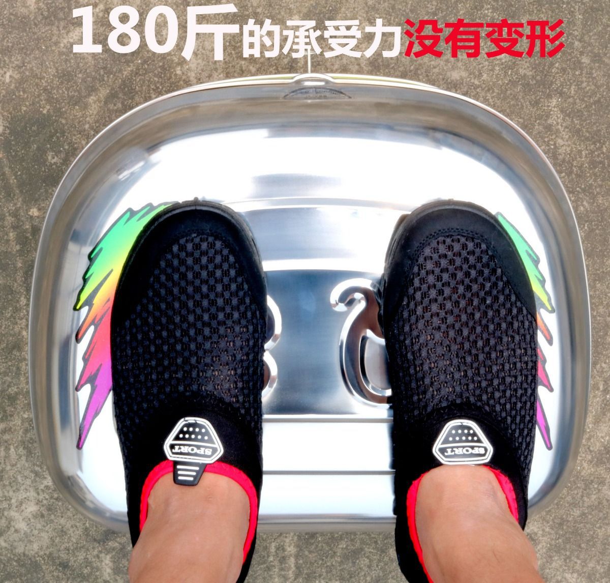 Motorcycle Trunk Tail Box Electric Car Rear Tail Box Extra Large Motorcycle Tail Box Thickened Stainless Steel