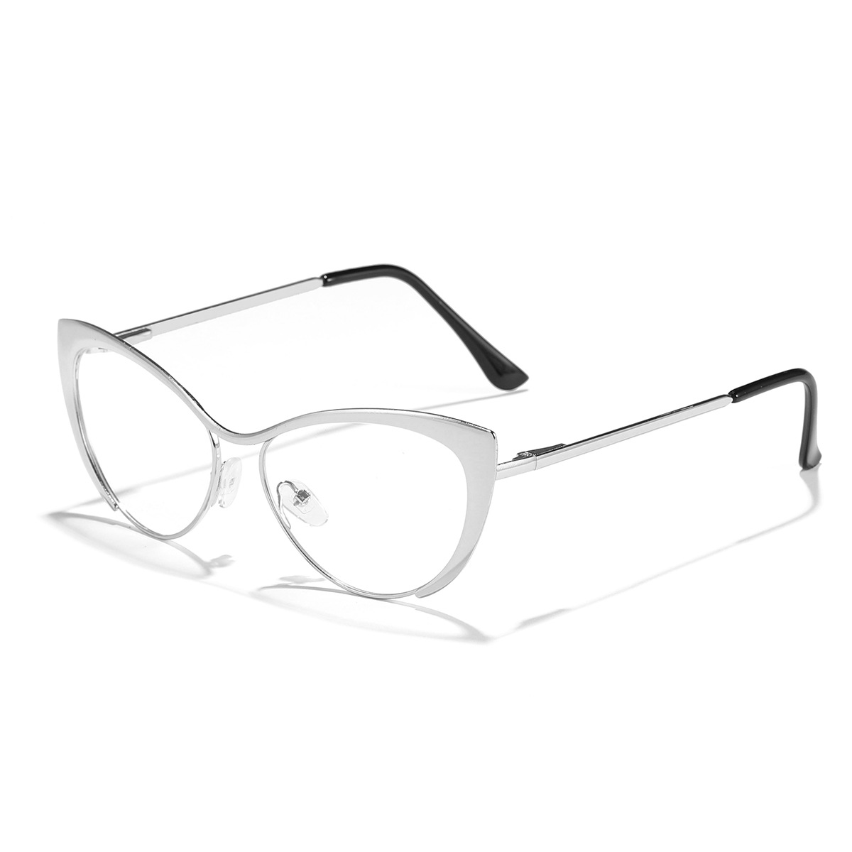 Nuevo europeo y americano y2g caliente chica estilo metal marco retro gato ojo moda anti-azul gafas de luz