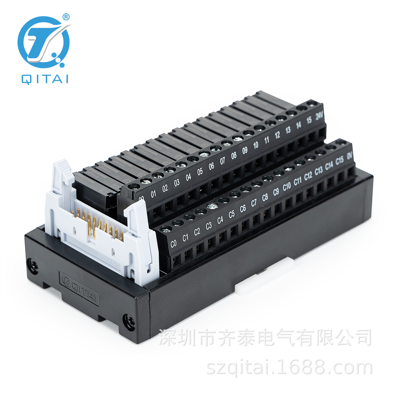 16位牛角PNP QMY416-P模块 DIN导轨安装 不同型号具体咨询 议价