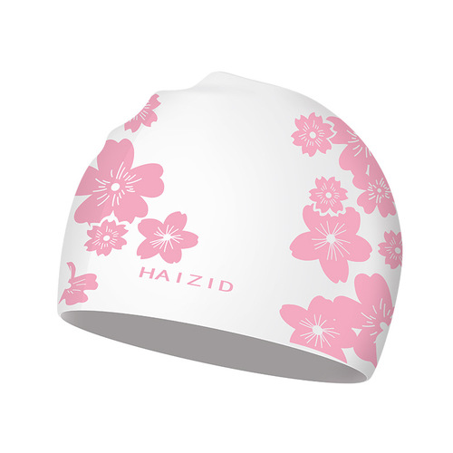 Silicone swimming cap for adults, universal, thickened, waterproof, ear-protecting, comfortable, non-stiffening, fashionable printed swimming cap wholesale
