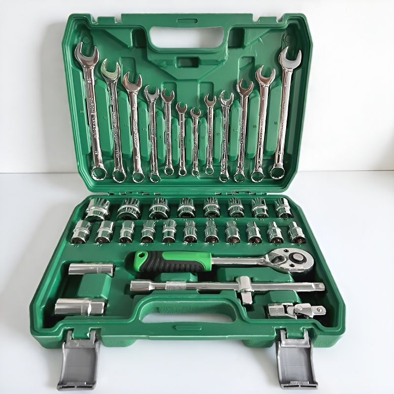 Juego completo de llaves de tubo, caja de herramientas extendida para reparación de automóviles, juego completo de 151 piezas de llaves combinadas 216