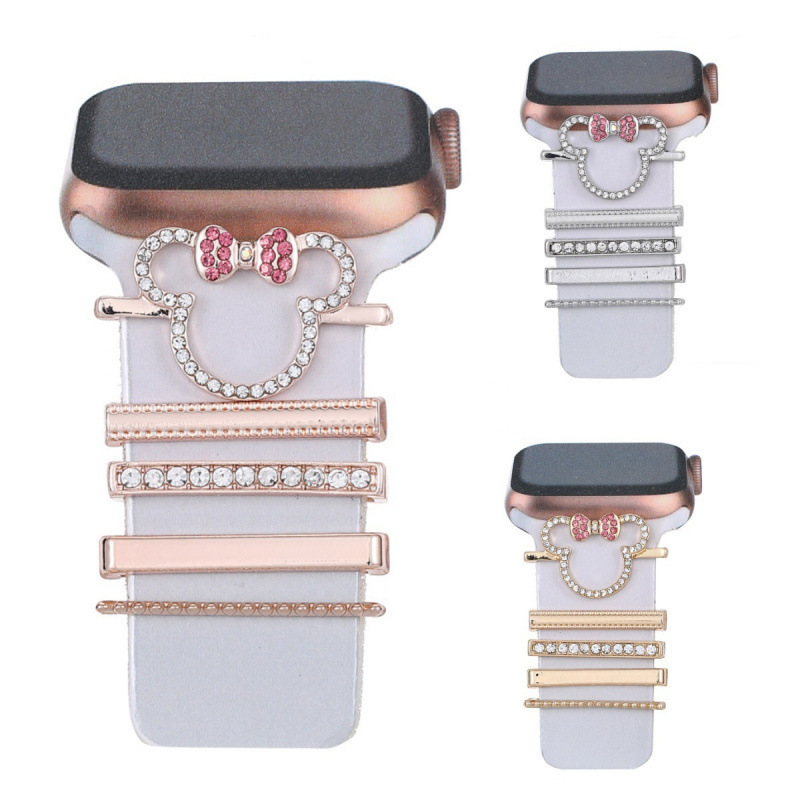 Cartoon-Themed Decorative Ring Set of Five Pieces for Apple Watch Universal Smartwatch