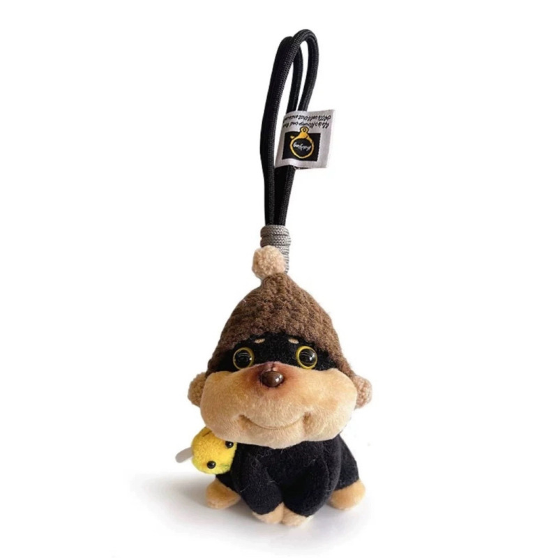 オリジナルのdiyミツバチの子犬のカバンのペンダントの女子学生のぬいぐるみの鍵はリュックサックのかばんを掛けて人形を飾ります。|undefined