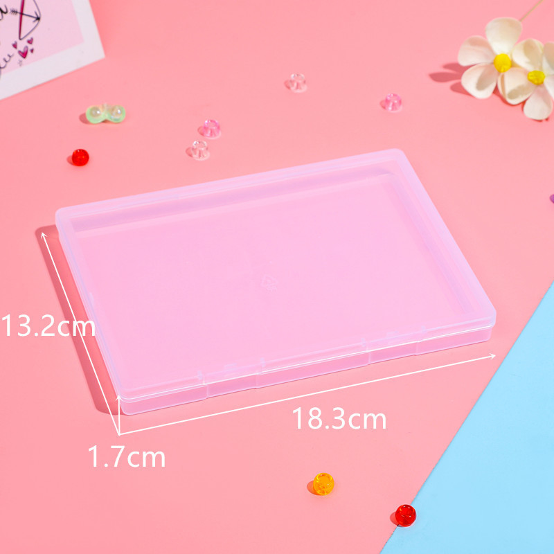 長方形の透明なつや消しのアクセサリの部品の収納箱のプラスチックの平たい箱の文房具の包装箱の空の箱のアマゾン|undefined
