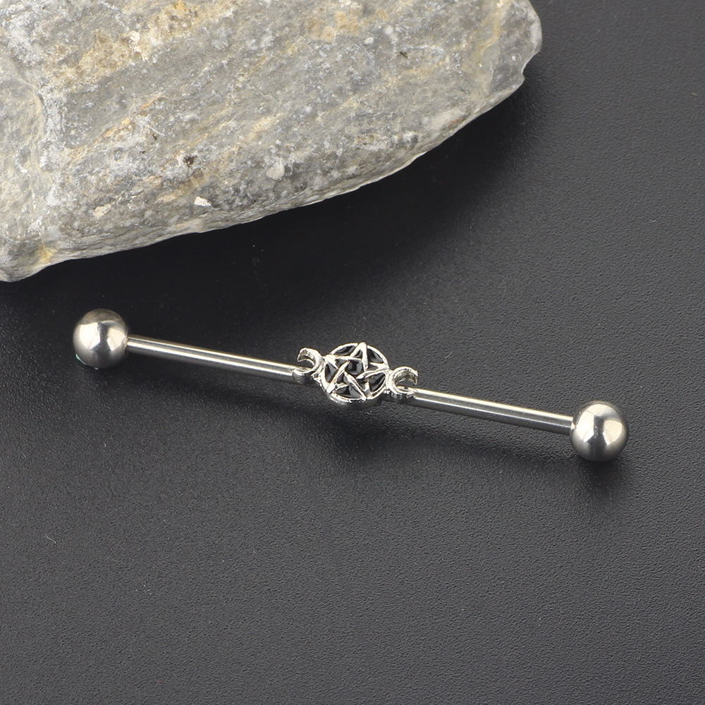 Labret piercing jewelry detail image