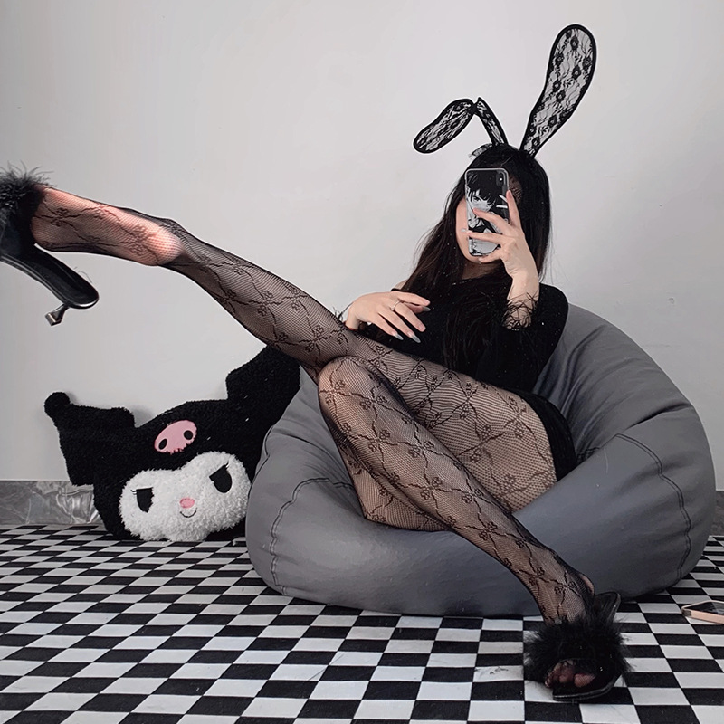 Sexy free sexy black silk fishnet pantyhose emotional stockings sexy lingerie open-end temptation