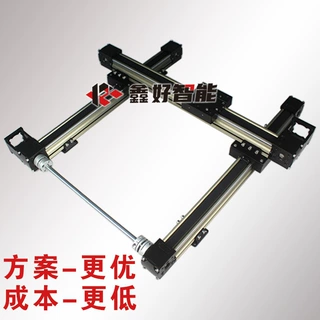 同步皮带模组一拖二XYZ龙门十字光轴欧规直线滑台龙门滑台PLC系统