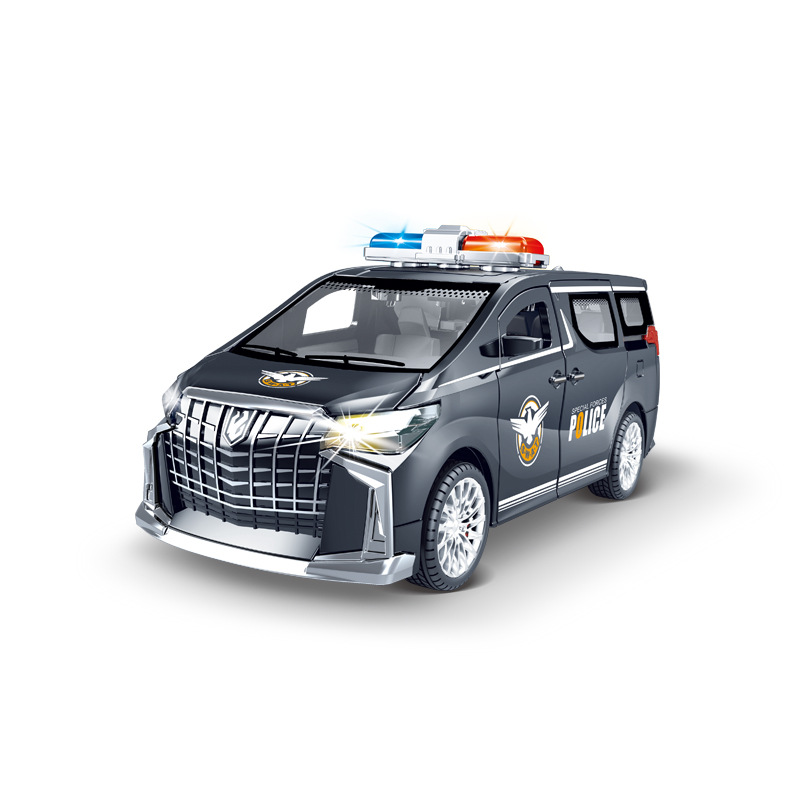Black police car