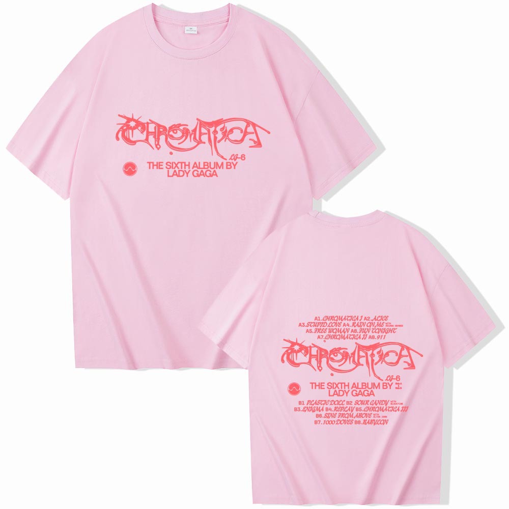 Lady Gaga Chromatica 2024 O-neck Shirt Music Fans Gift Overs