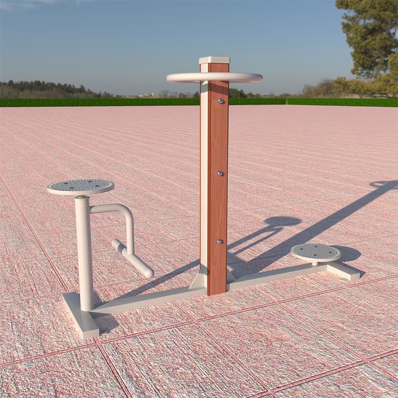 Nuevo estándar nacional al aire libre equipo de acondicionamiento físico de plástico y madera camino de acondicionamiento físico multifuncional integrado equipo de acondicionamiento físico de ancianos equipo de entrenamiento