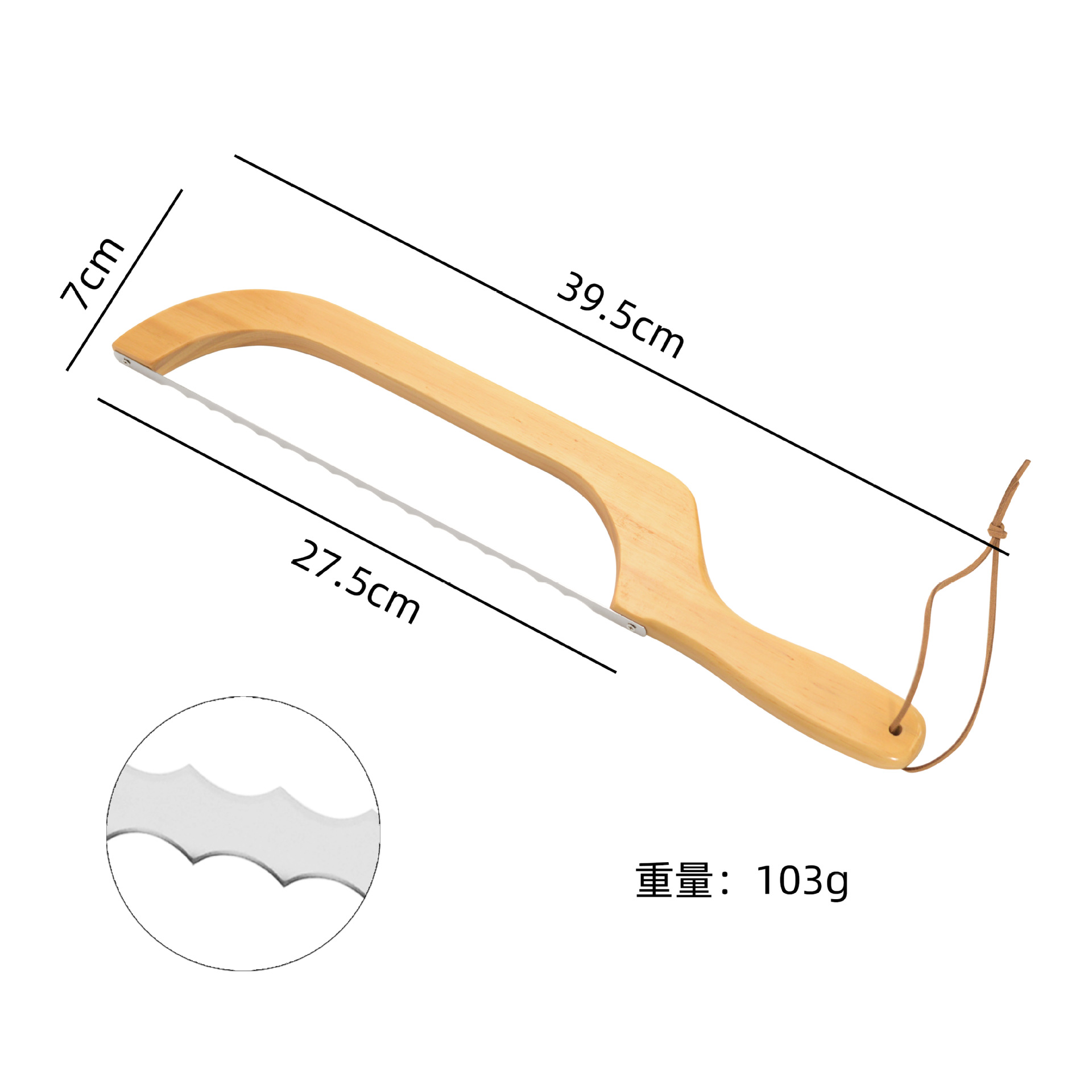 Hot Sale Bread Cut Toast Serr simple herramientas de corte de pan madera sierra de corte de pan
