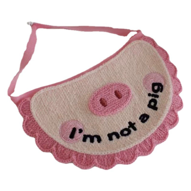 Южная Корея ins новый милый нагрудник свиньи собаки кошка собака домашнее животное Слюна полотенце Карманный медведь плюшевый реквизит