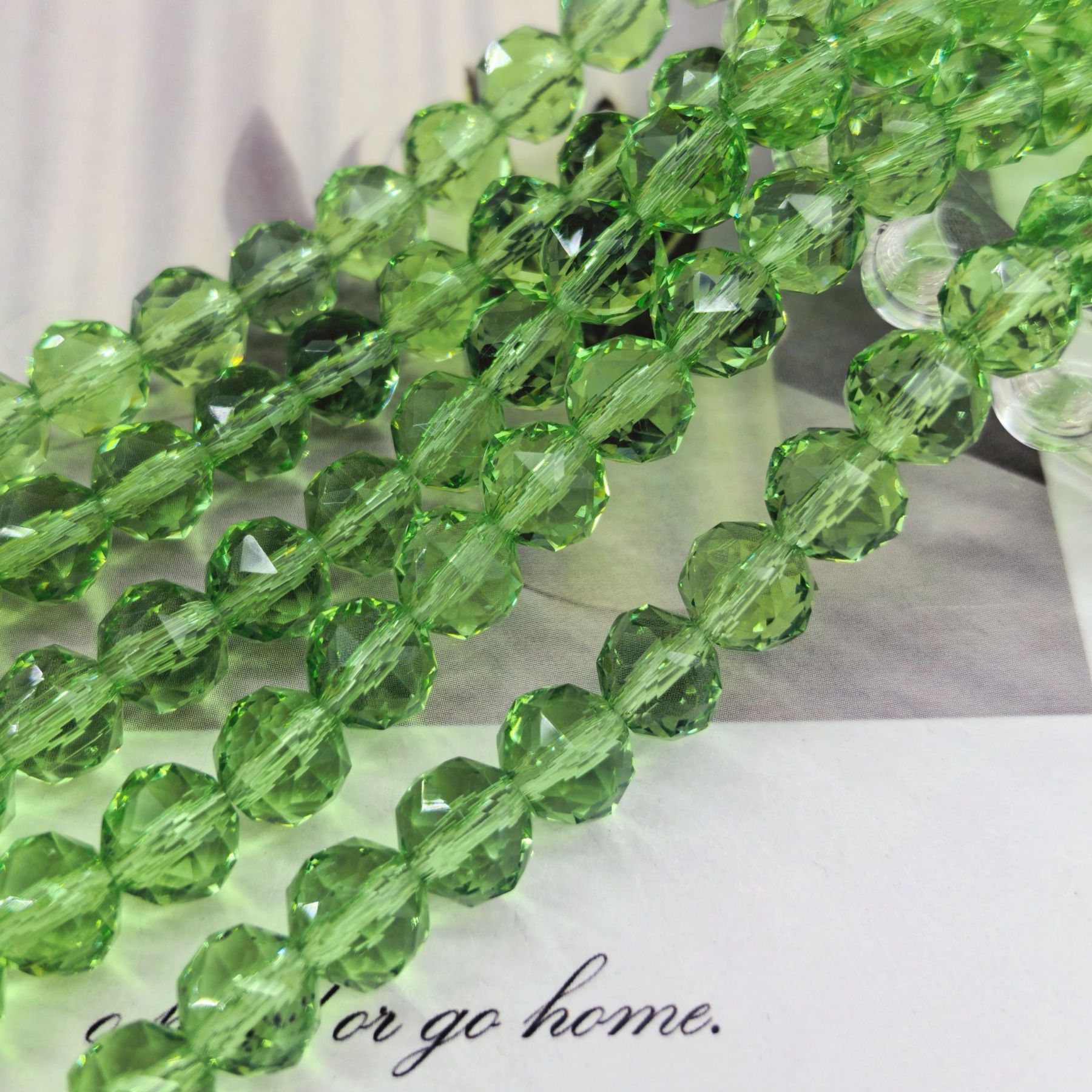 Bola de flores de 8mm Jingjing K9 cuentas sueltas de cristal 64 superficies cortadas con cuentas Accesorios de joyería hechos a mano de bricolaje Pulsera Collar lote suelto image 79