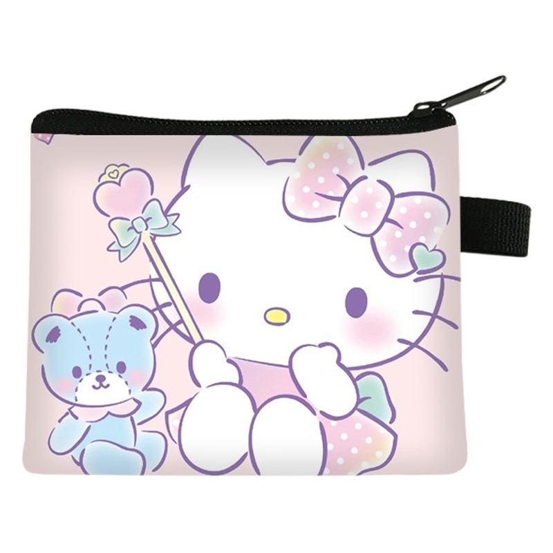 New Hello Kitty Coin Purse for Students and Children, Cute and Stylish Cartoon Design, Mini Card Holder