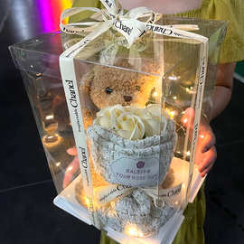 网红泰迪小熊玩偶花束礼盒送闺蜜女朋友毛绒公仔娃娃生日礼物女生