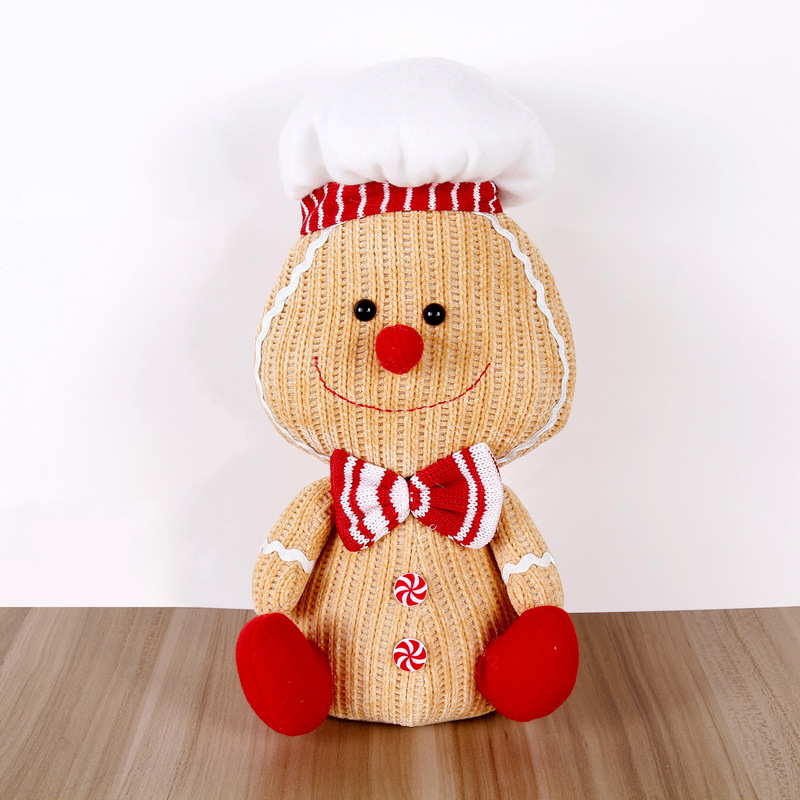 Navidad hombre de pan de jengibre muñeca muñeca juguete festivo dibujos animados muñeca decoración árbol de Navidad accesorios accesorios