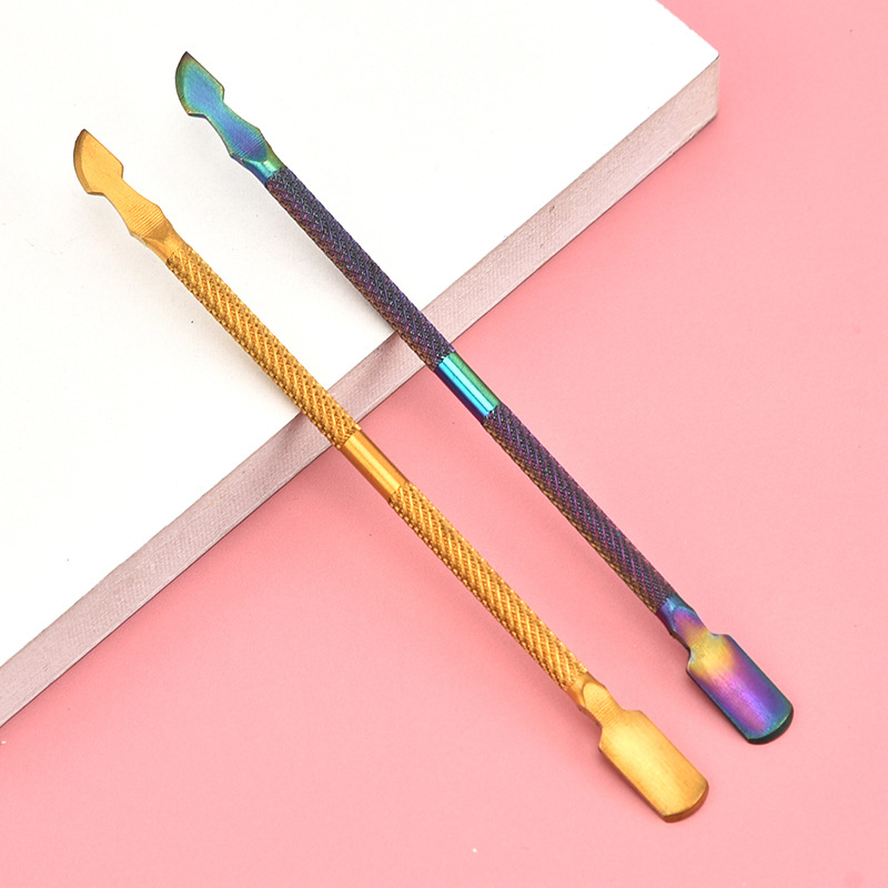 double-sided exfoliating manicure tools set stainless steel for…