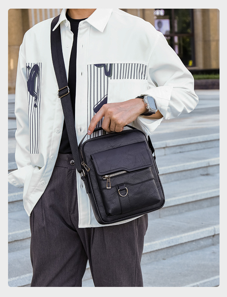 Męska torba na ramię ze skóry ekologicznej retro styl casual_voghion.com