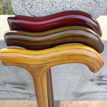 老人拐杖实木一体防滑老年人轻便木金刚木手杖一体成型木质拐棍