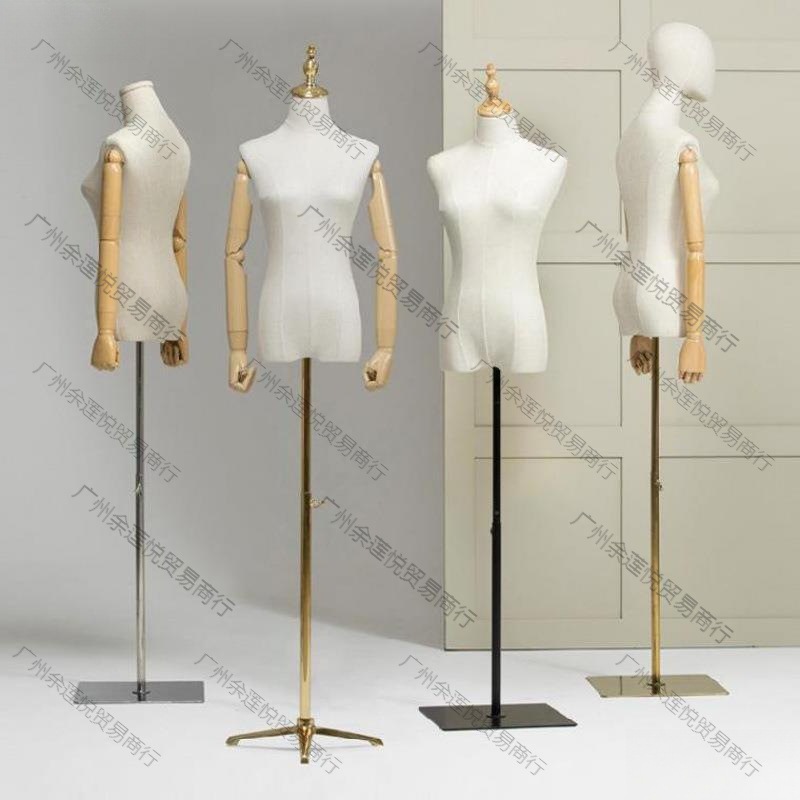 模特道具女半身孩童小孩女装店架子落地立体展示架婚纱人模垒德株