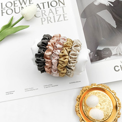 新款22姆米亮面緞1.5cm真絲髮圈6A級100桑蠶絲Slip發繩jennie同款