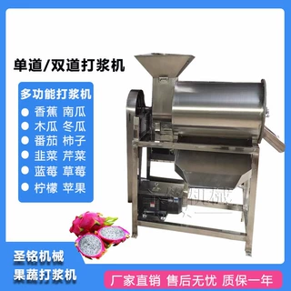 芒果榴莲核肉分离打浆机 快速打浆 商用红枣山楂破碎打泥机