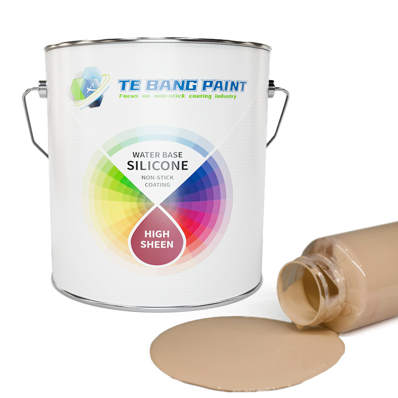 棕色水性有机硅涂料耐高温耐磨不粘涂料易清洁防腐蚀高光泽