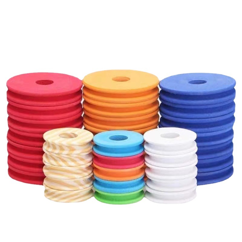 Fábrica de producción al por mayor anillo de espuma de color bobina de grano de madera eje principal bobina de bobinado de grano de madera